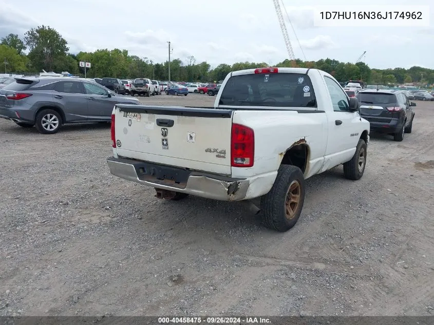 2006 Dodge Ram 1500 Slt/Trx4 Off Road/Sport VIN: 1D7HU16N36J174962 Lot: 40458475