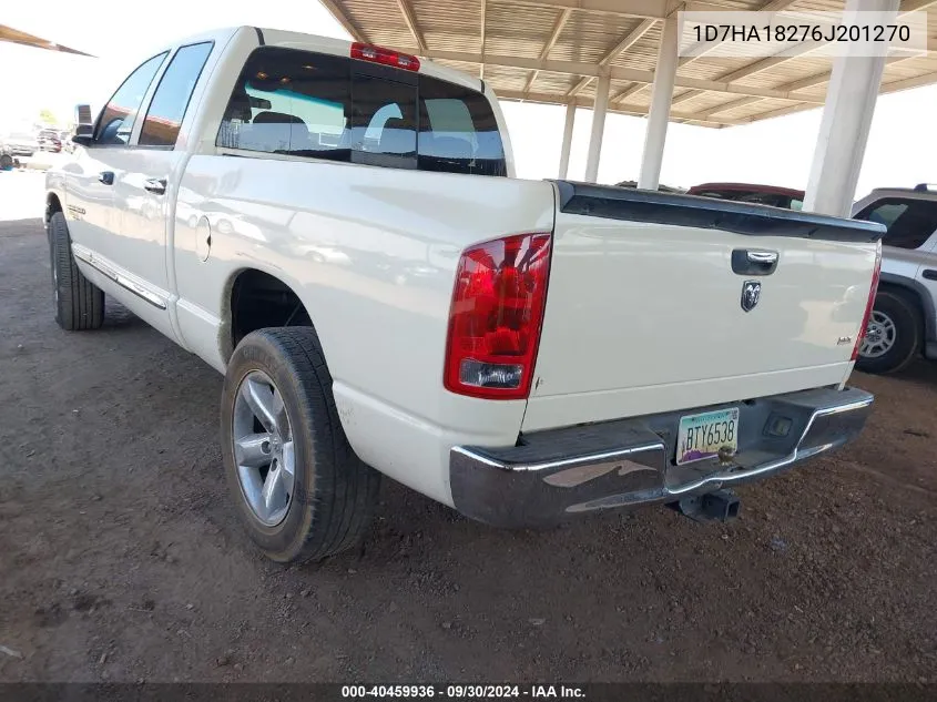 2006 Dodge Ram 1500 Slt VIN: 1D7HA18276J201270 Lot: 40459936