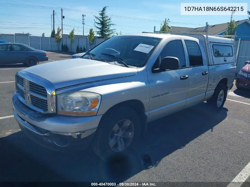 2006 Dodge Ram 1500 Slt VIN: 1D7HA18N66S642215 Lot: 40470003