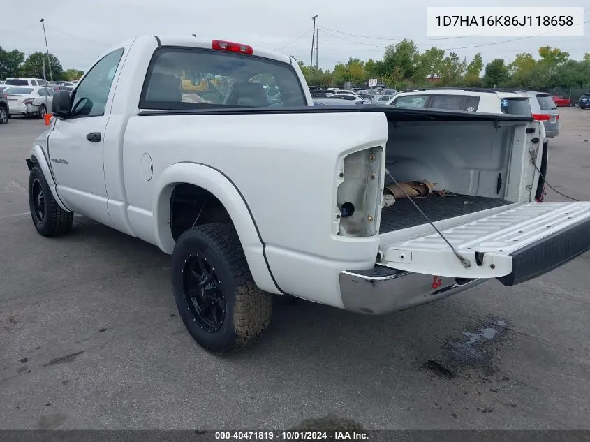 1D7HA16K86J118658 2006 Dodge Ram 1500 St