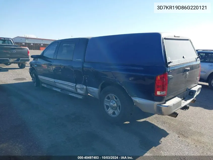 2006 Dodge Ram 1500 Laramie VIN: 3D7KR19D86G220121 Lot: 40497483