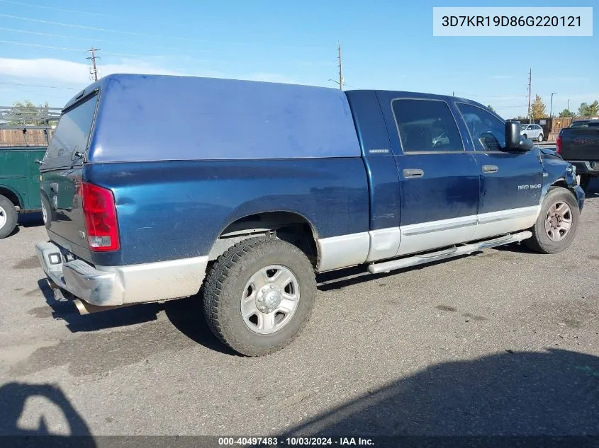 2006 Dodge Ram 1500 Laramie VIN: 3D7KR19D86G220121 Lot: 40497483