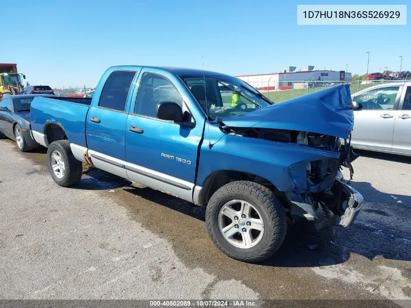 2006 Dodge Ram 1500 Slt/Trx4 Off Road/Sport VIN: 1D7HU18N36S526929 Lot: 40502089