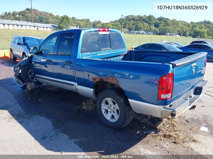 2006 Dodge Ram 1500 Slt/Trx4 Off Road/Sport VIN: 1D7HU18N36S526929 Lot: 40502089