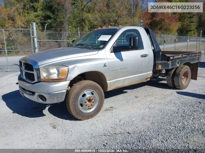 2006 Dodge Ram 3500 Slt/Sport VIN: 3D6WX46C16G223256 Lot: 40508915