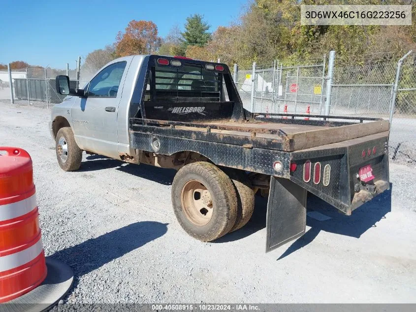 2006 Dodge Ram 3500 Slt/Sport VIN: 3D6WX46C16G223256 Lot: 40508915