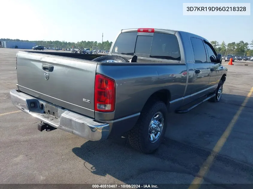 2006 Dodge Ram 1500 Slt VIN: 3D7KR19D96G218328 Lot: 40510487