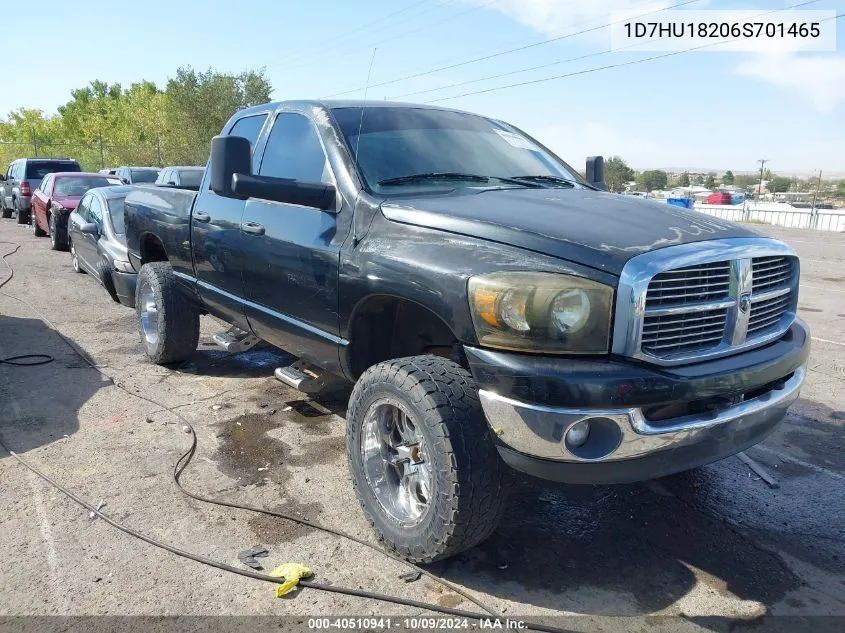 2006 Dodge Ram 1500 Slt/Trx4 Off Road/Sport VIN: 1D7HU18206S701465 Lot: 40510941