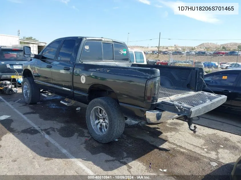 2006 Dodge Ram 1500 Slt/Trx4 Off Road/Sport VIN: 1D7HU18206S701465 Lot: 40510941