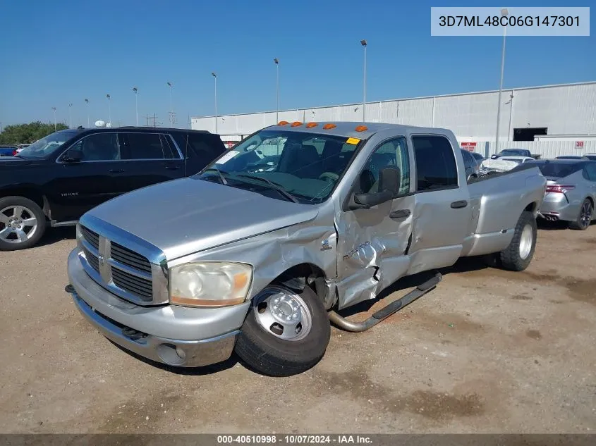 2006 Dodge Ram 3500 Slt/Sport VIN: 3D7ML48C06G147301 Lot: 40510998