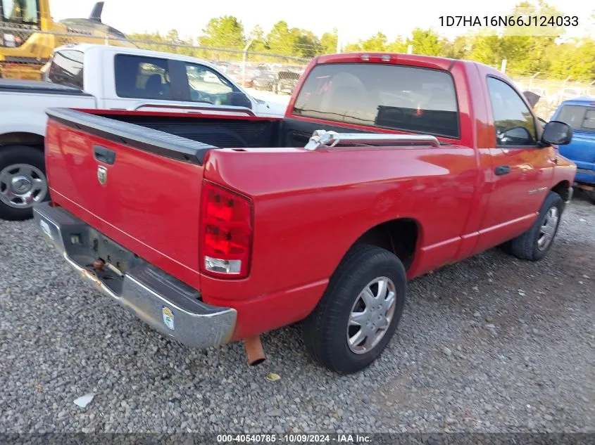 2006 Dodge Ram 1500 St VIN: 1D7HA16N66J124033 Lot: 40540785