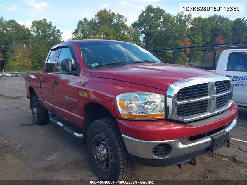 2006 Dodge Ram 2500 St/Slt VIN: 1D7KS28D16J113339 Lot: 40540854