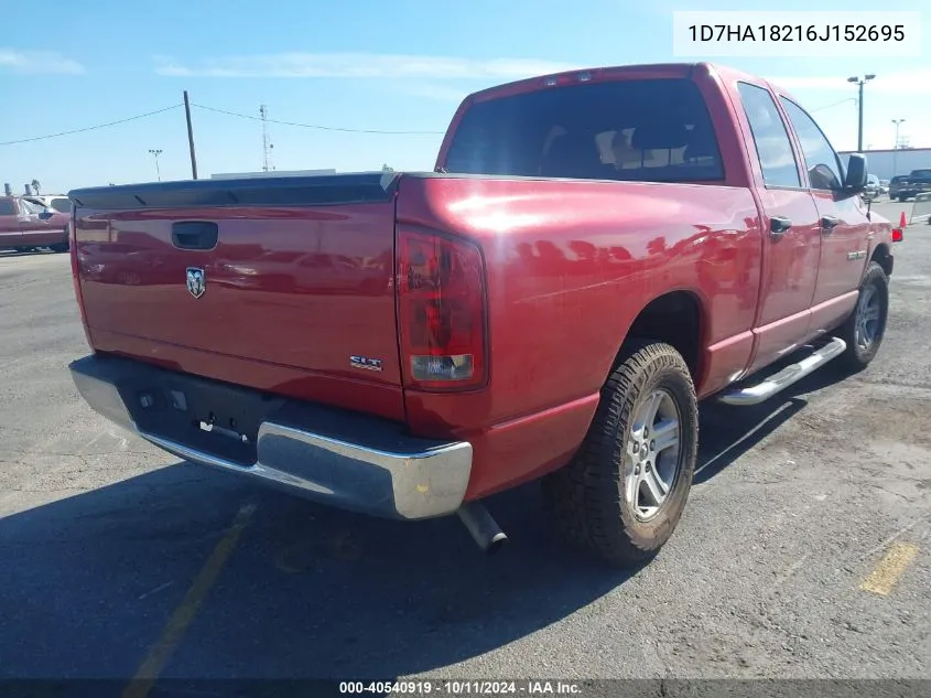 2006 Dodge Ram 1500 St/Slt VIN: 1D7HA18216J152695 Lot: 40540919