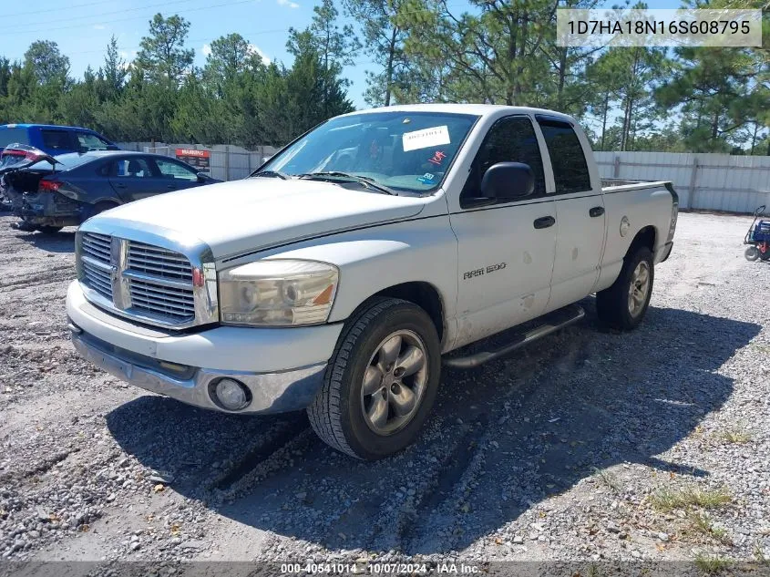 2006 Dodge Ram 1500 Slt VIN: 1D7HA18N16S608795 Lot: 40541014