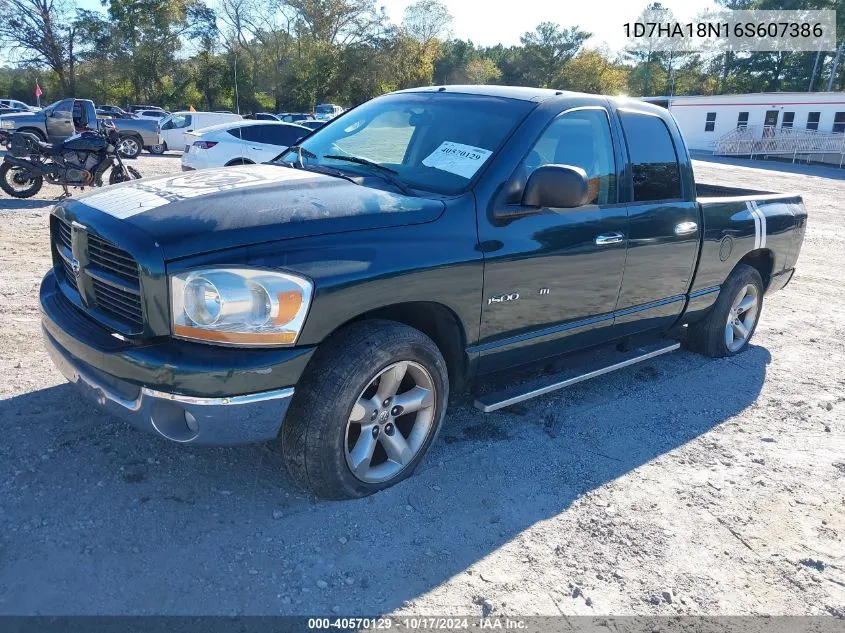 2006 Dodge Ram 1500 Slt VIN: 1D7HA18N16S607386 Lot: 40570129