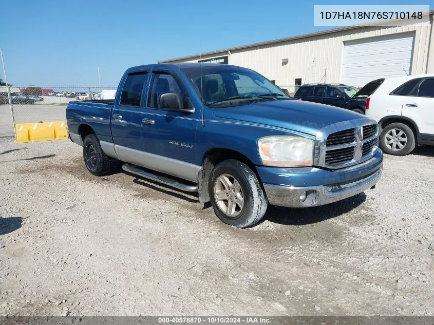 2006 Dodge Ram 1500 Slt VIN: 1D7HA18N76S710148 Lot: 40578870