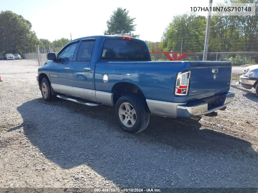 2006 Dodge Ram 1500 Slt VIN: 1D7HA18N76S710148 Lot: 40578870