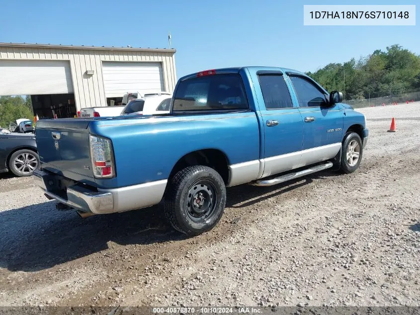 2006 Dodge Ram 1500 Slt VIN: 1D7HA18N76S710148 Lot: 40578870