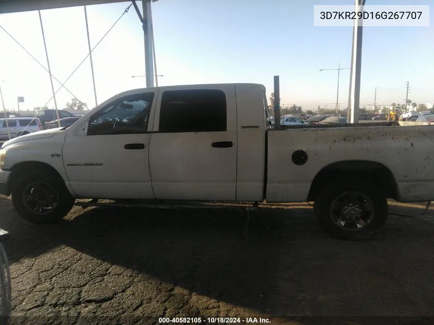 2006 Dodge Ram 2500 Slt VIN: 3D7KR29D16G267707 Lot: 40582105