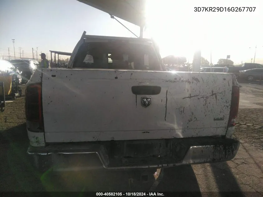 3D7KR29D16G267707 2006 Dodge Ram 2500 Slt