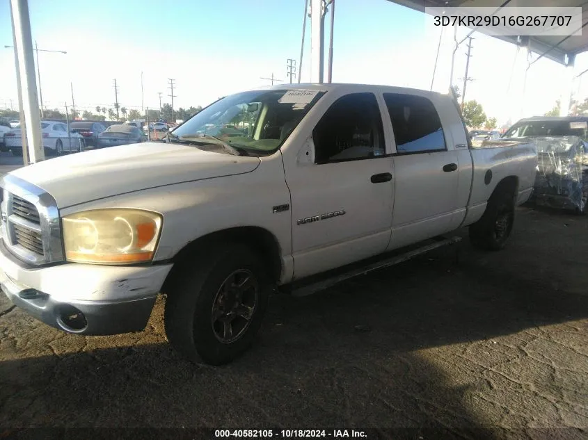 2006 Dodge Ram 2500 Slt VIN: 3D7KR29D16G267707 Lot: 40582105