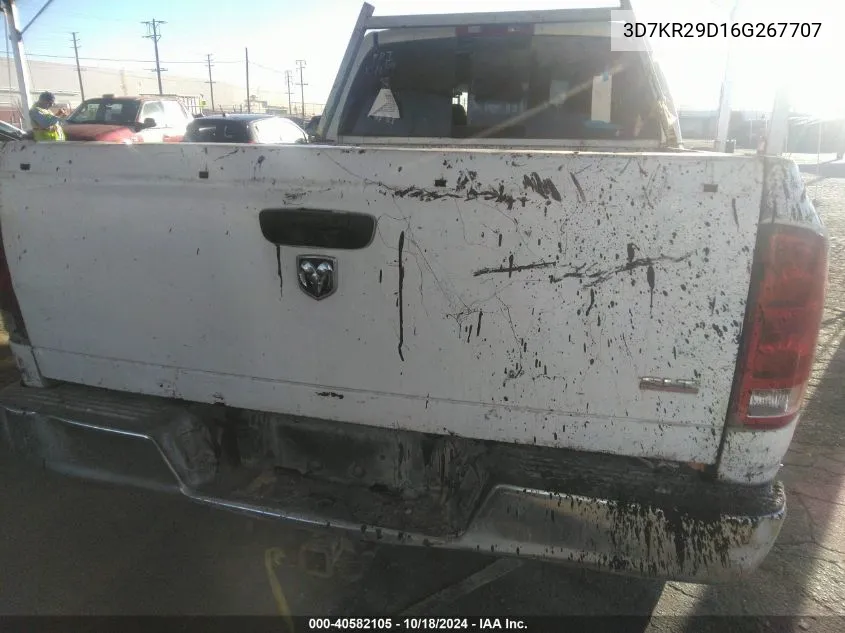 3D7KR29D16G267707 2006 Dodge Ram 2500 Slt