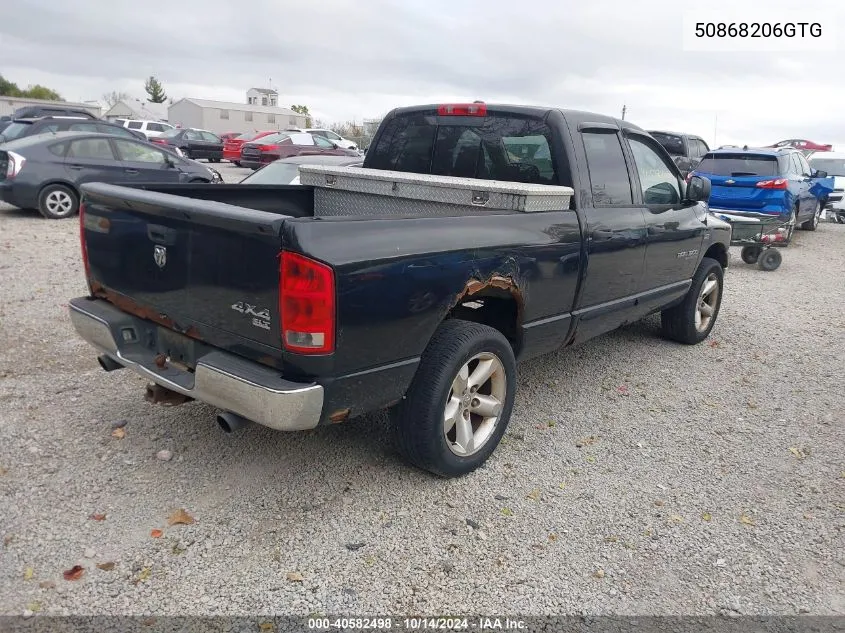 2006 Dodge Ram 1500 VIN: 50868206GTG Lot: 40582498