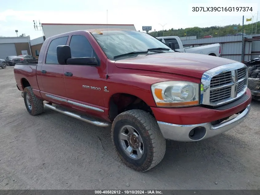 2006 Dodge Ram 3500 Laramie VIN: 3D7LX39C16G197374 Lot: 40582612