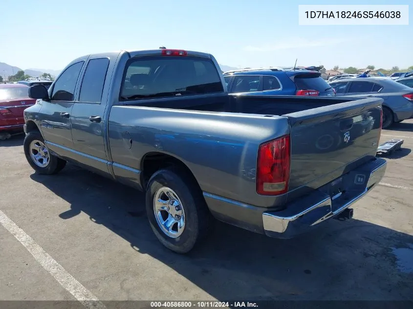 2006 Dodge Ram 1500 St/Slt VIN: 1D7HA18246S546038 Lot: 40586800