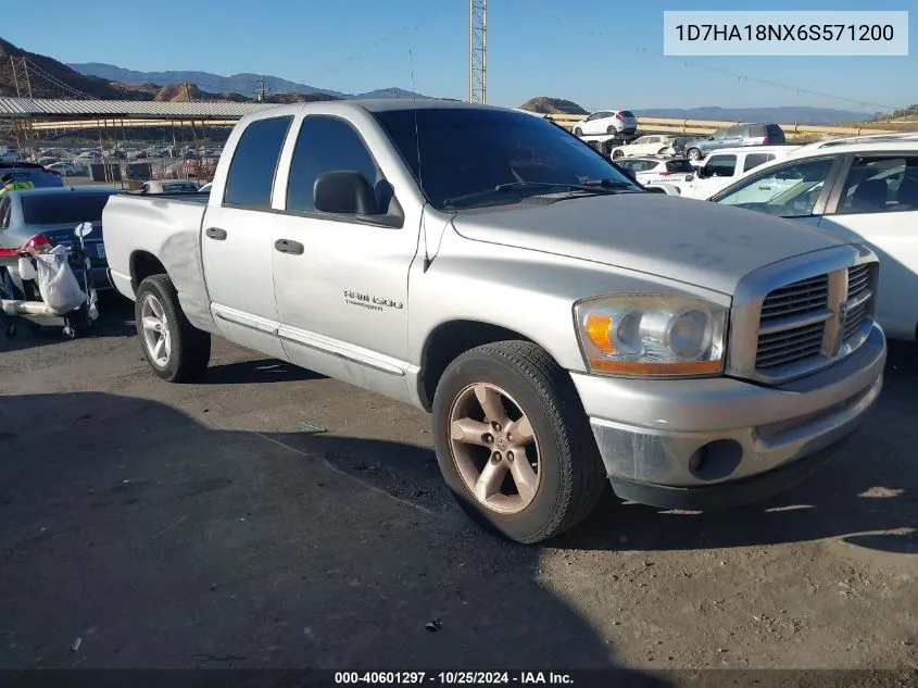 2006 Dodge Ram 1500 Slt VIN: 1D7HA18NX6S571200 Lot: 40601297