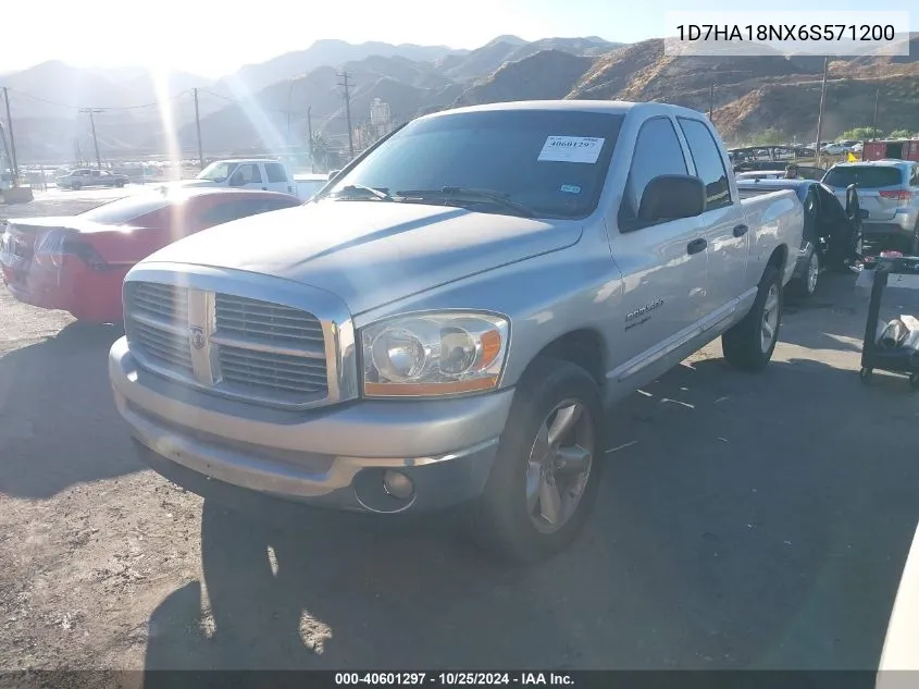 2006 Dodge Ram 1500 Slt VIN: 1D7HA18NX6S571200 Lot: 40601297