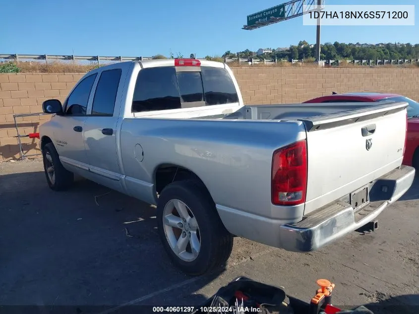 2006 Dodge Ram 1500 Slt VIN: 1D7HA18NX6S571200 Lot: 40601297