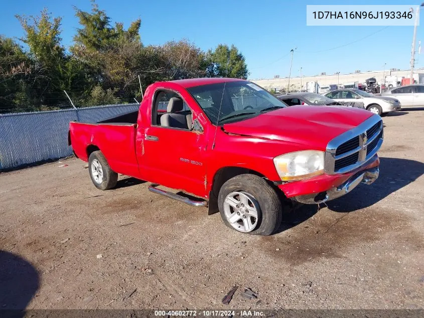 2006 Dodge Ram 1500 Slt VIN: 1D7HA16N96J193346 Lot: 40602772