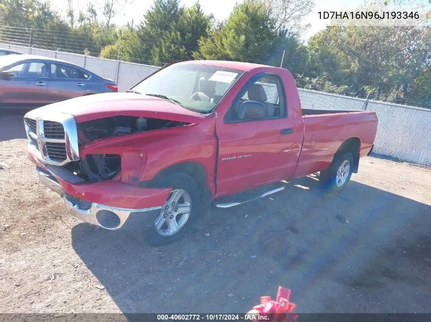 2006 Dodge Ram 1500 Slt VIN: 1D7HA16N96J193346 Lot: 40602772