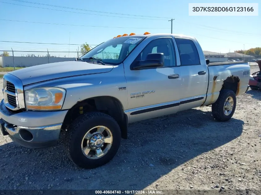 2006 Dodge Ram 2500 Slt/Trx4 Off Road/Sport/Power Wagon VIN: 3D7KS28D06G123166 Lot: 40604740