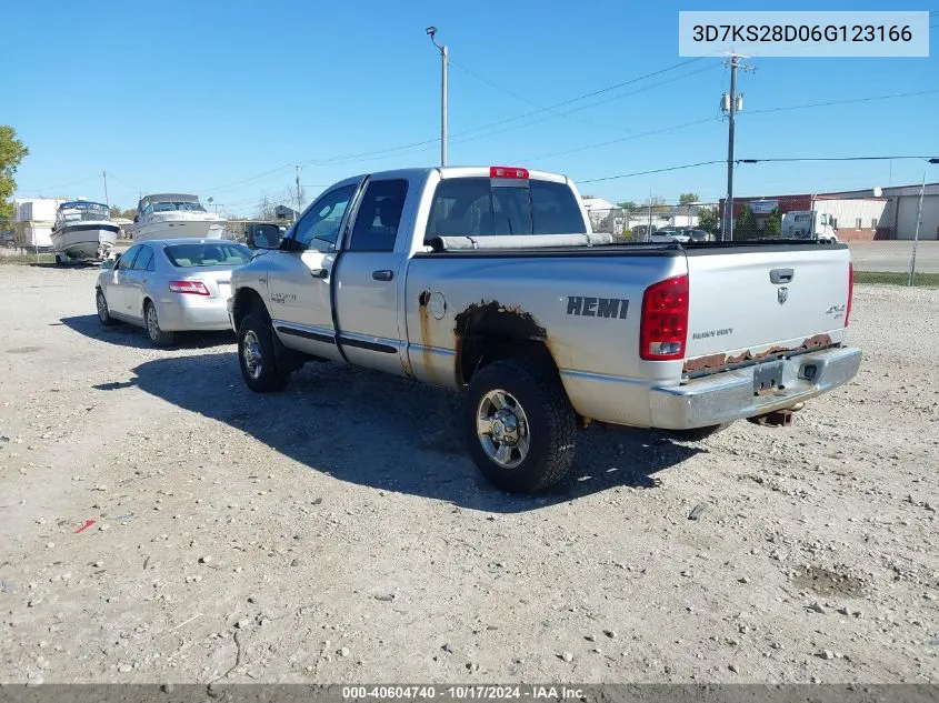 2006 Dodge Ram 2500 Slt/Trx4 Off Road/Sport/Power Wagon VIN: 3D7KS28D06G123166 Lot: 40604740