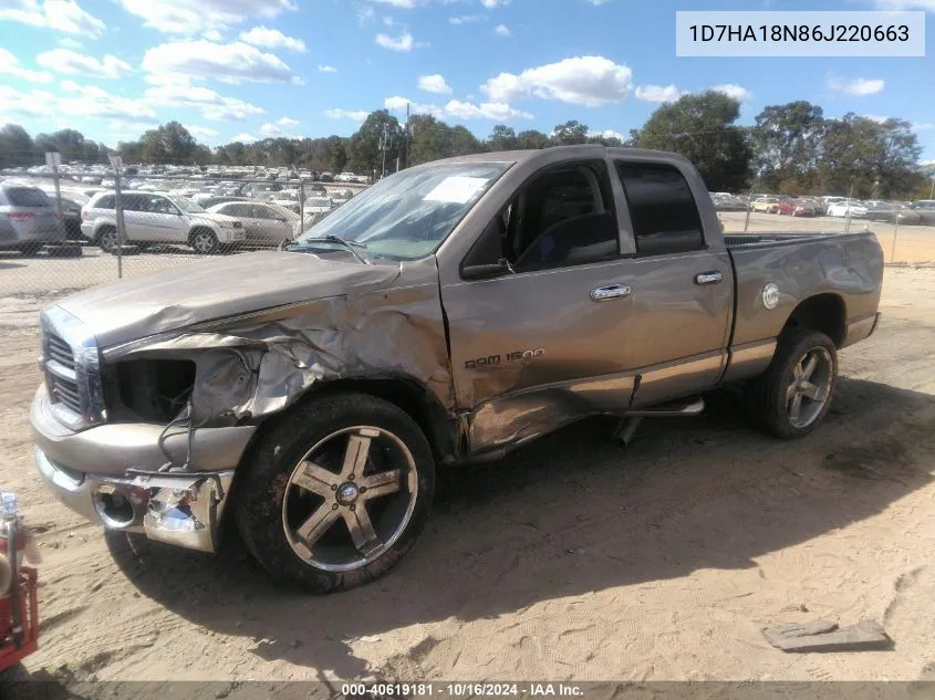 1D7HA18N86J220663 2006 Dodge Ram 1500 Slt