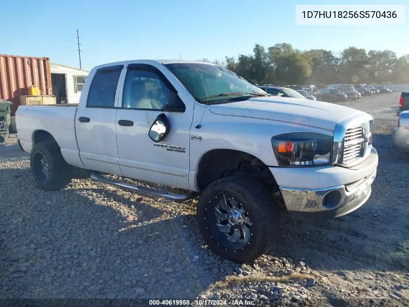 2006 Dodge Ram 1500 Slt/Trx4 Off Road/Sport VIN: 1D7HU18256S570436 Lot: 40619958