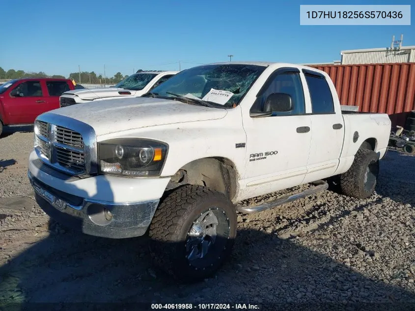 2006 Dodge Ram 1500 Slt/Trx4 Off Road/Sport VIN: 1D7HU18256S570436 Lot: 40619958