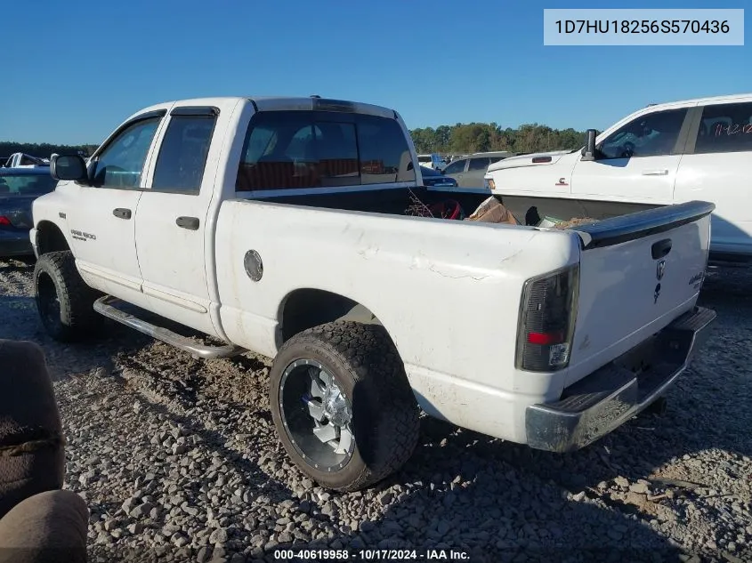 2006 Dodge Ram 1500 Slt/Trx4 Off Road/Sport VIN: 1D7HU18256S570436 Lot: 40619958