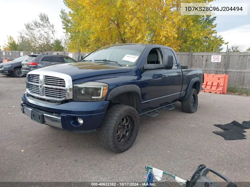 2006 Dodge Ram 2500 Laramie VIN: 1D7KS28C96J204494 Lot: 40632382