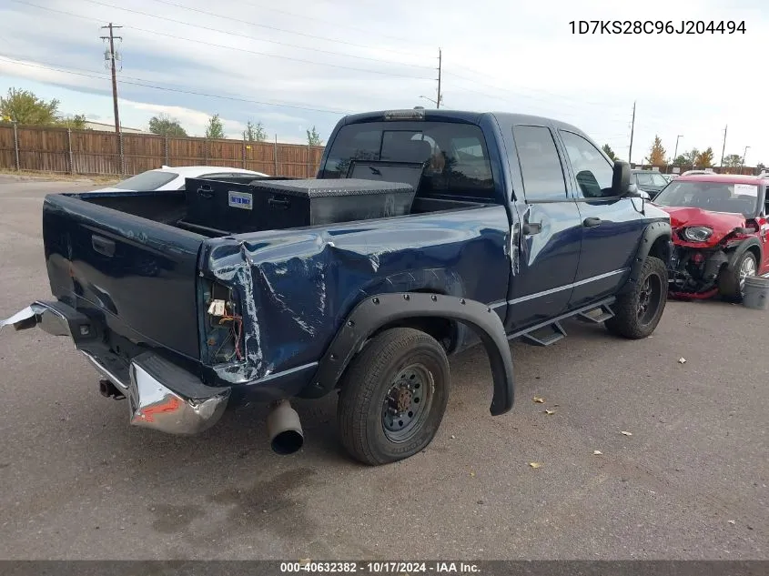 2006 Dodge Ram 2500 Laramie VIN: 1D7KS28C96J204494 Lot: 40632382