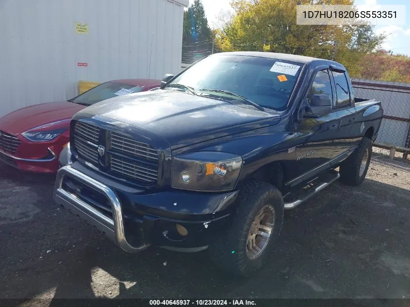 2006 Dodge Ram 1500 Slt/Trx4 Off Road/Sport VIN: 1D7HU18206S553351 Lot: 40645937