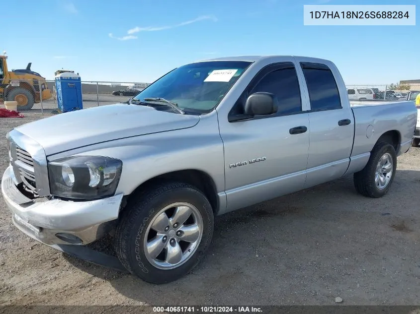 2006 Dodge Ram 1500 Slt VIN: 1D7HA18N26S688284 Lot: 40651741