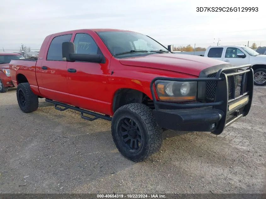 2006 Dodge Ram 2500 Slt VIN: 3D7KS29C26G129993 Lot: 40654319