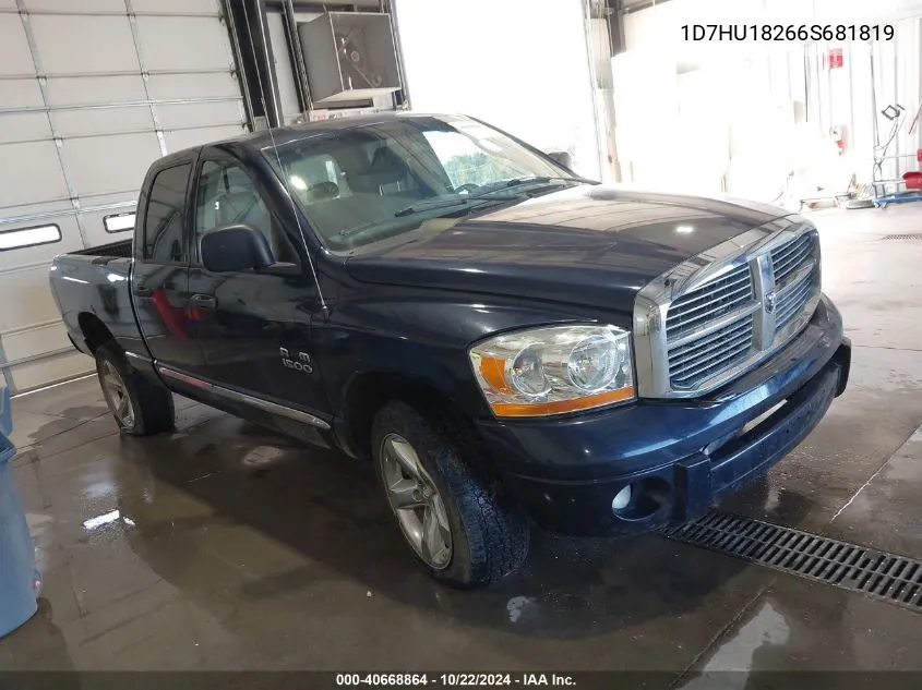 2006 Dodge Ram 1500 Laramie VIN: 1D7HU18266S681819 Lot: 40668864