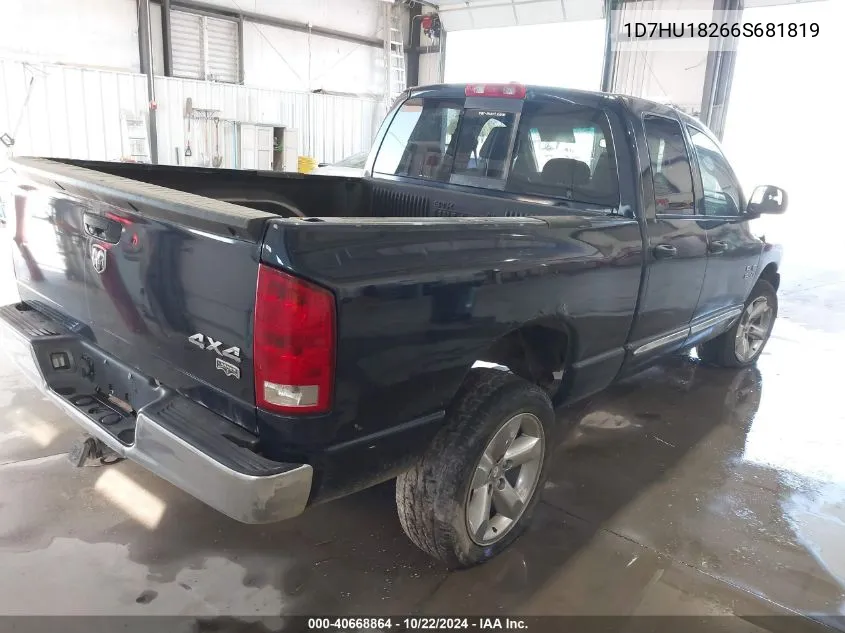 2006 Dodge Ram 1500 Laramie VIN: 1D7HU18266S681819 Lot: 40668864