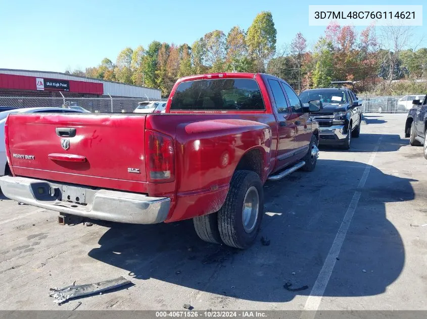 2006 Dodge Ram 3500 Slt/Sport VIN: 3D7ML48C76G114621 Lot: 40671526