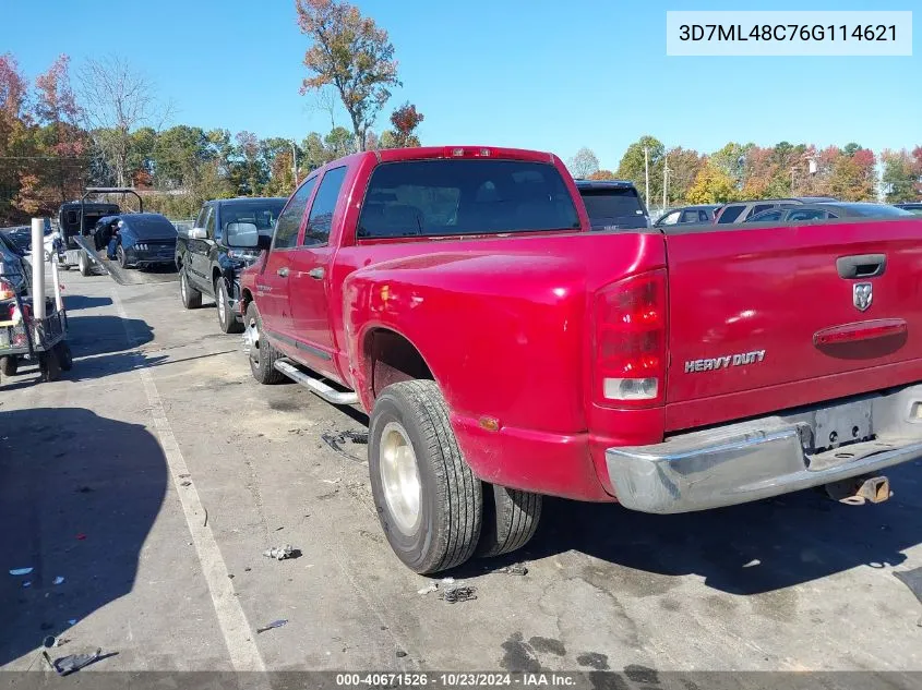 2006 Dodge Ram 3500 Slt/Sport VIN: 3D7ML48C76G114621 Lot: 40671526