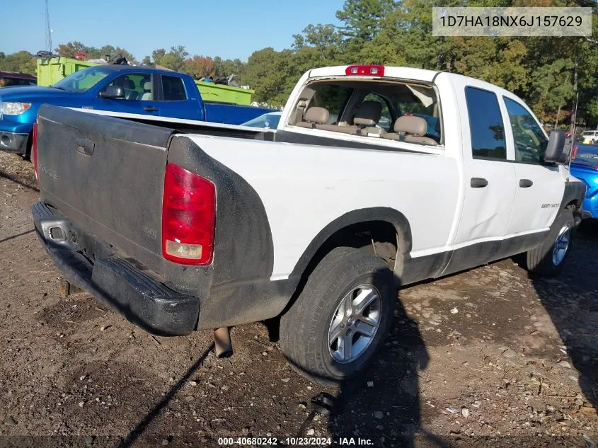 2006 Dodge Ram 1500 Slt VIN: 1D7HA18NX6J157629 Lot: 40680242